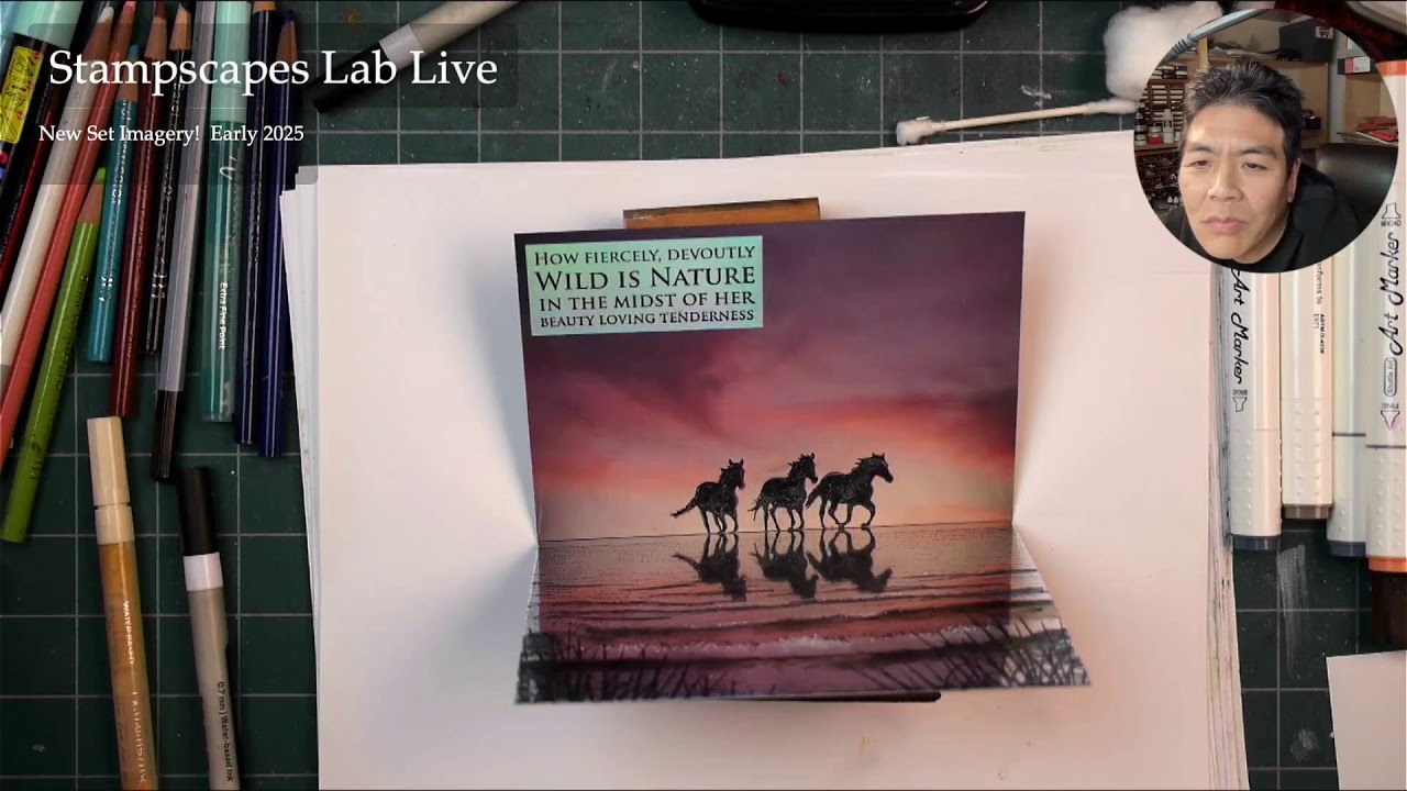 Stampscapes Lab Live: Galloping Sunset