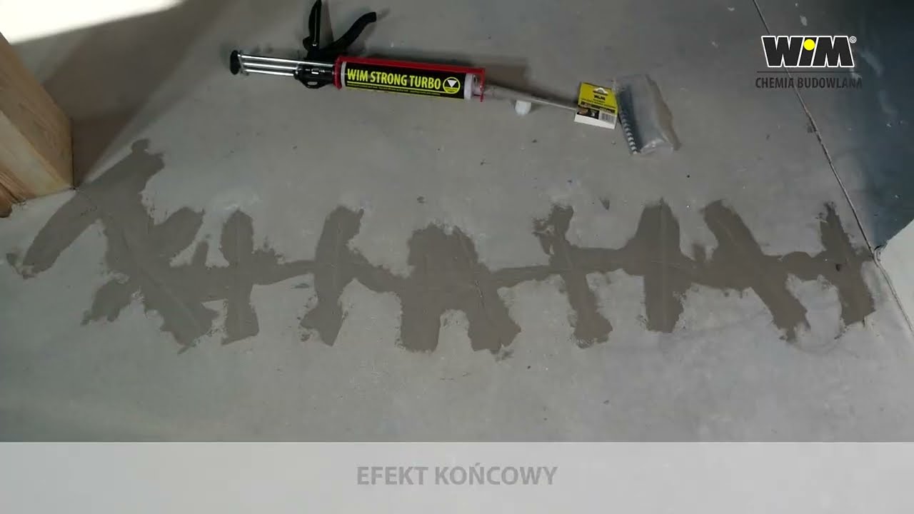Zszywanie posadzki cementowej - WIM STRONG TURBO + WIM KLAMRY DO ZSZYWANIA BETONU