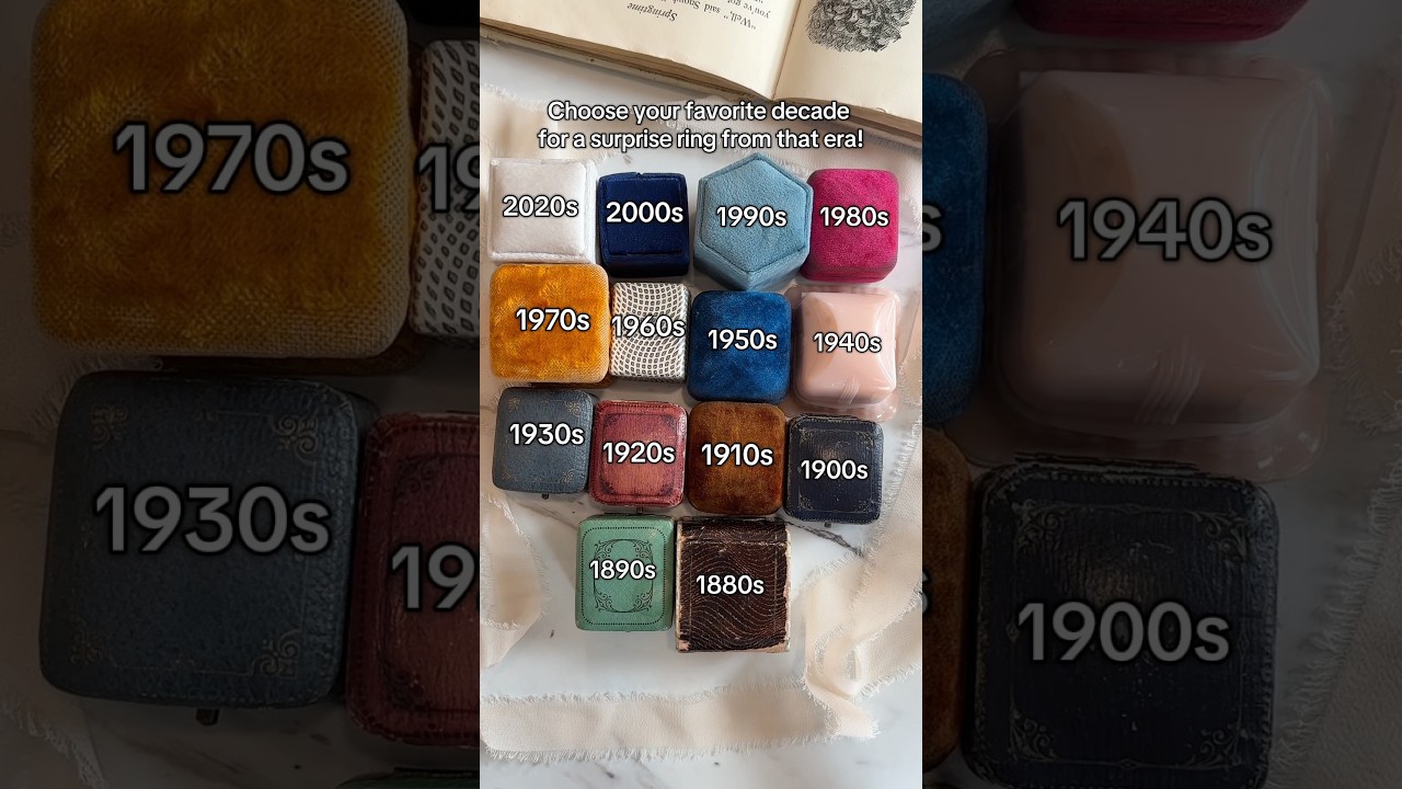 From the 2020s to the 1880s! Which ring is your favorite? 