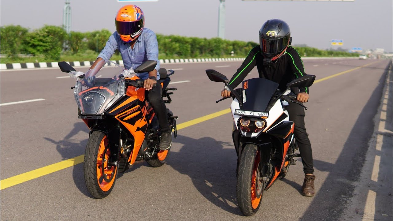 2022 KTM RC200 vs RC200 BS4 | Comparison & Race!
