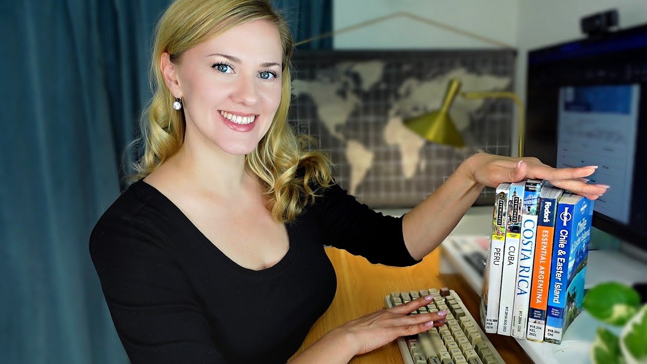 Travel Agency 🗺️ ASMR Soft Spoken 🖮 CREAMY KEYBOARD