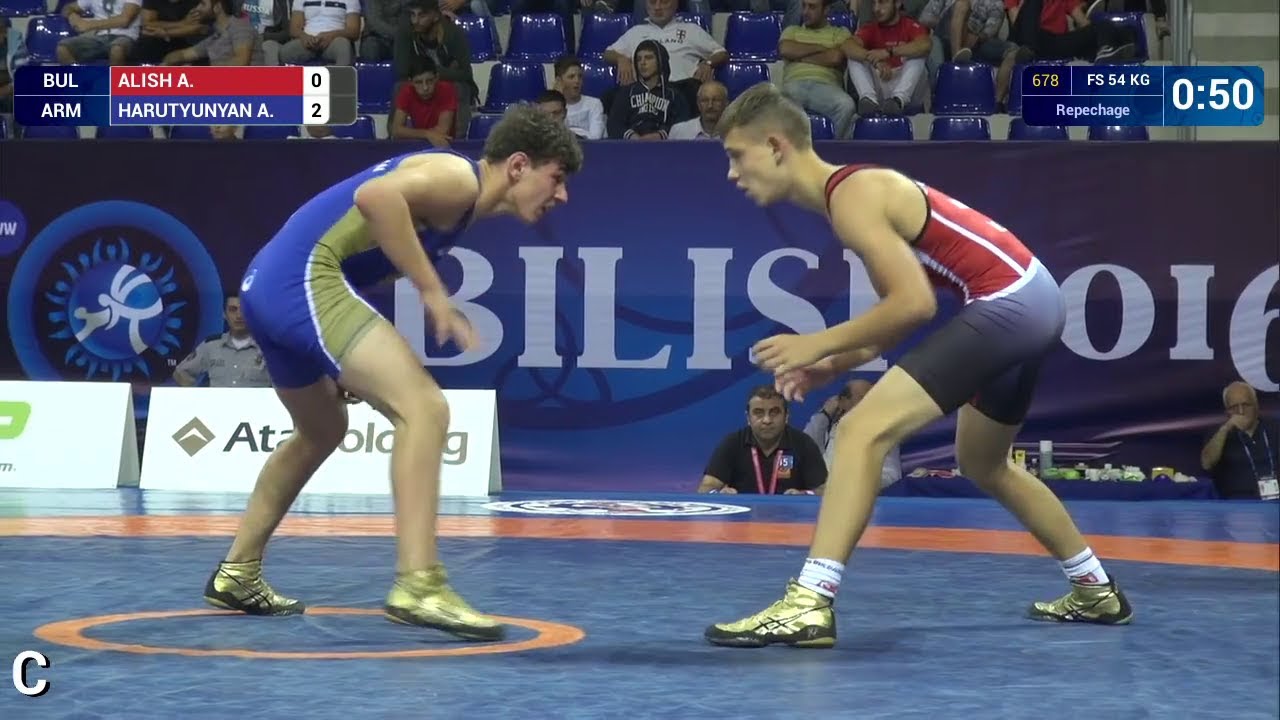 Repechage FS - 54 kg: A. HARUTYUNYAN (ARM) df. A. ALISH (BUL) by TF, 17-6