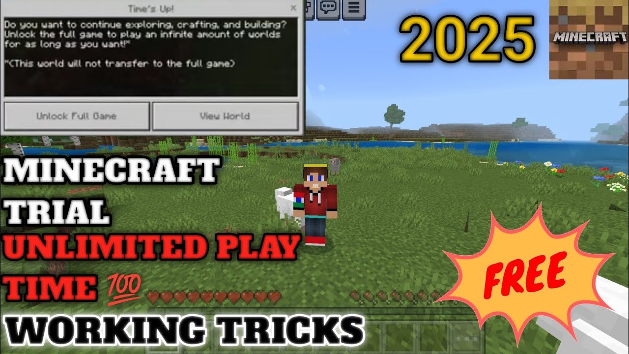 How To Play Minecraft Trial UNLIMITED TIME!