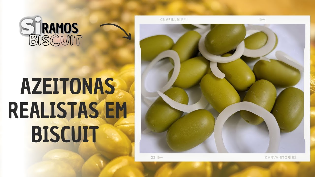 Azeitonas Realistas em Biscuit - Si Ramos Biscuit