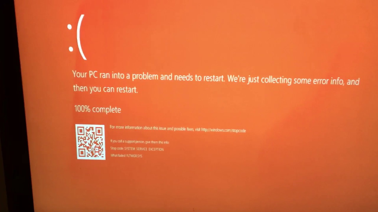 Microsoft Orange Screen Of Death
