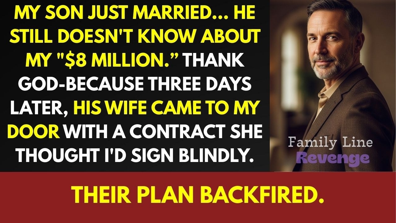 My Son Got Married. He Still Doesn’t Know I’m Sitting on $8 Million… And His Wife Tried to Claim It.