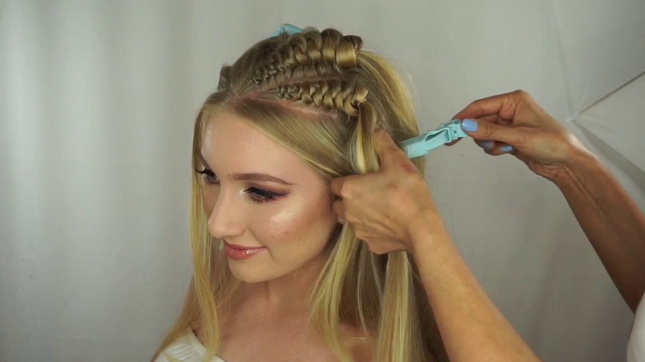 Double Knotted hoops braid ( How To)