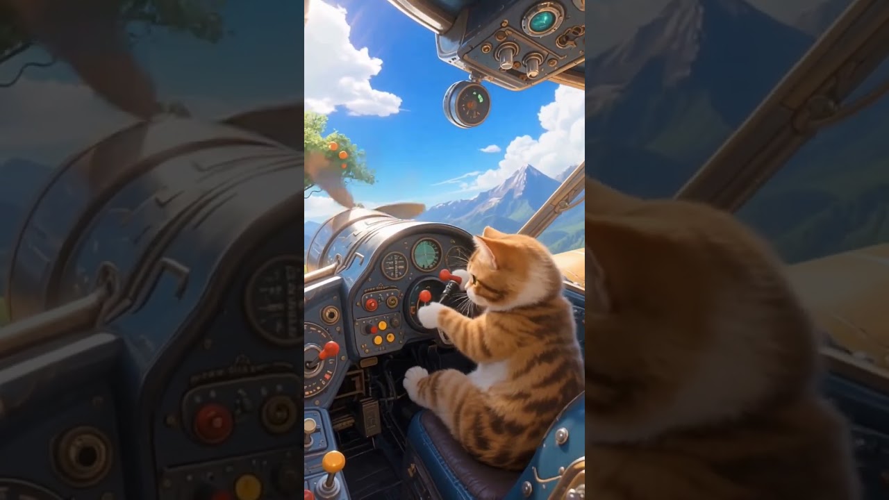 Cat Pilot Fail: He Thought the Knob was a Laser Pointer