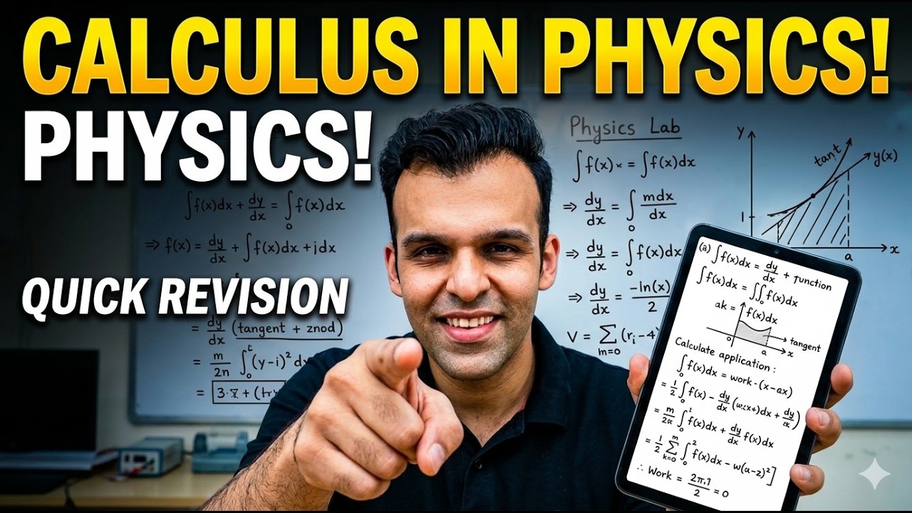 Calculus In Physics | Quick Revision | JEE-NEET