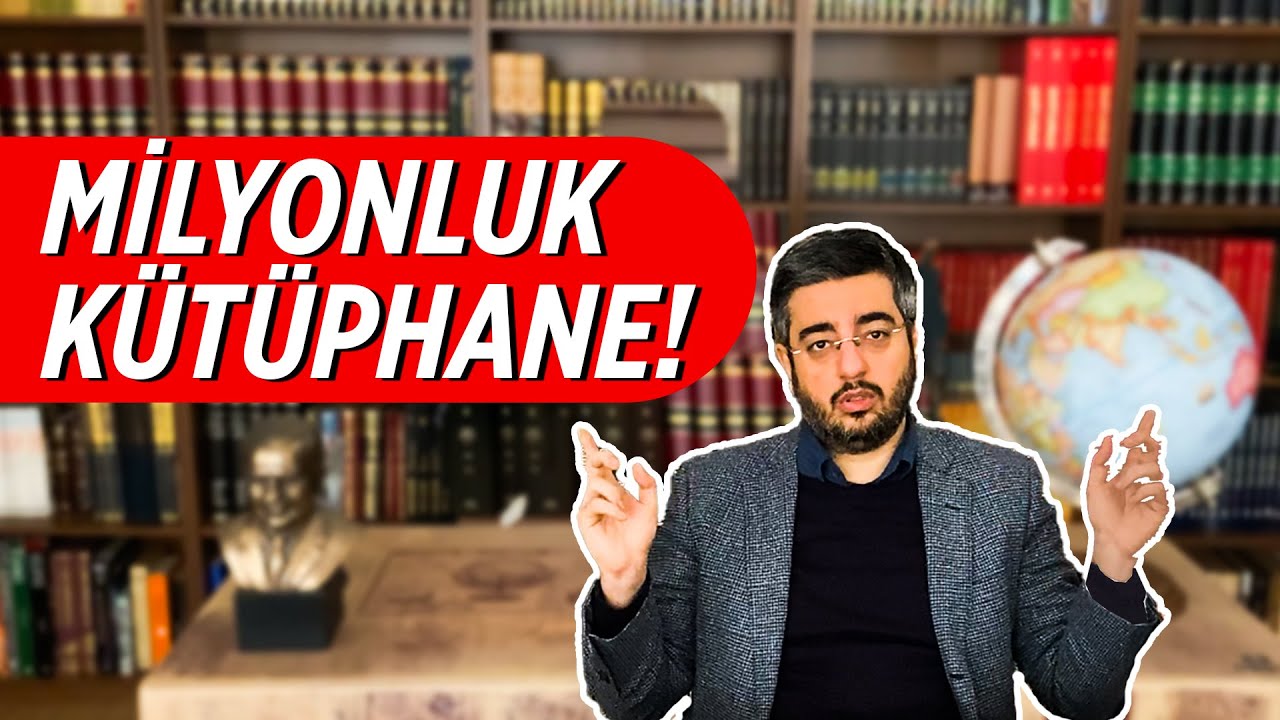 KÜTÜPHANE TURU: 5000 CİLT KİTAP, MİLYONLUK KÜTÜPHANE!