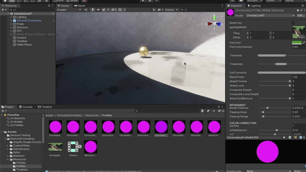 ChromaKeying For Realtime Filmmaking & Unity Virtual Production.