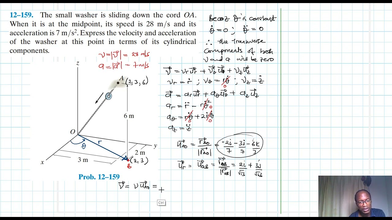 12&ndash;159 Kinematics of a Particle (Chapter 12: Hibbeler Dynamics) Benam Academy