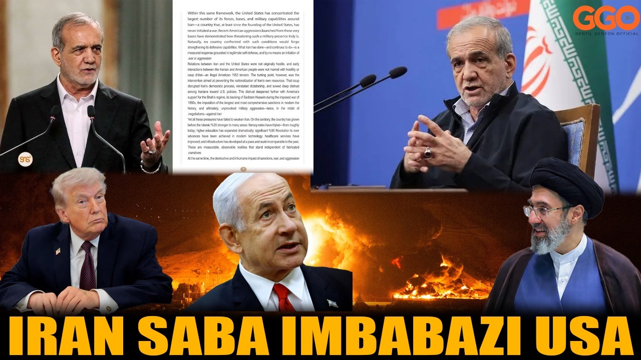 PREZIDA WA IRAN YANDITSE IBARUWA IFUNGUYE YAMBITSE UBUSA USA NA ISRAEL | TRUMP NI IGIKORESHO 