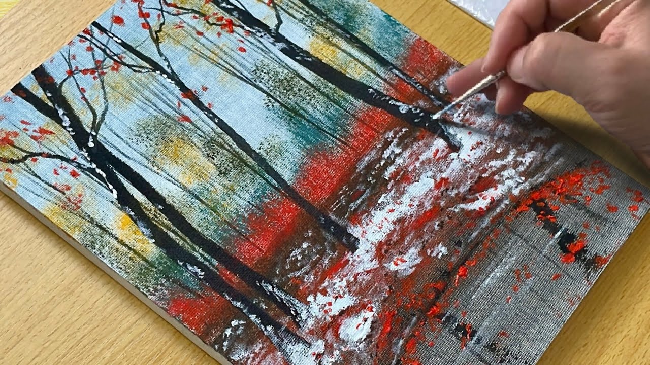 You Won’t Believe How Easy This Fall Acrylic Painting Is!