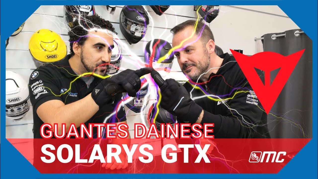 Guantes Dainese Solarys GTX: Piel de cabra climas suaves