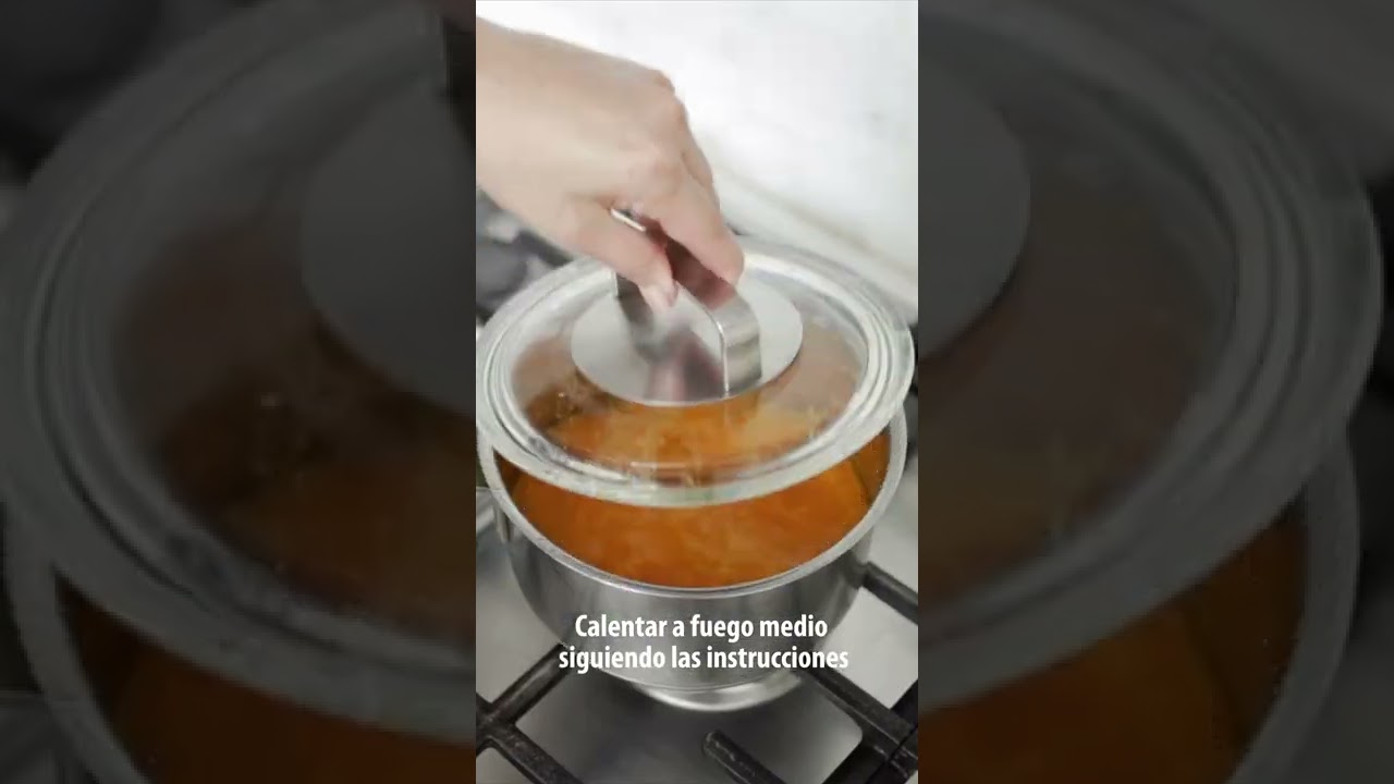 Calentado sopas y cremas en olla