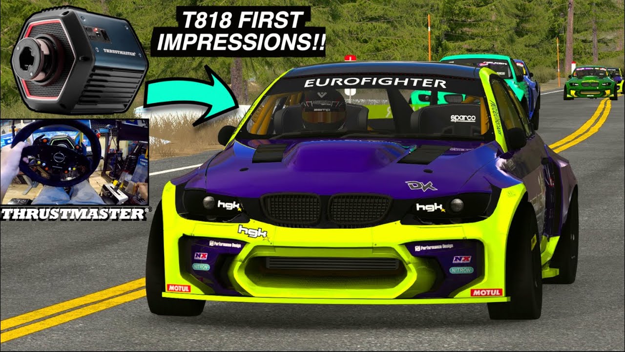 DIRECT DRIVE Thrustmaster T818 FIRST Drifting IMPRESSIONS!!