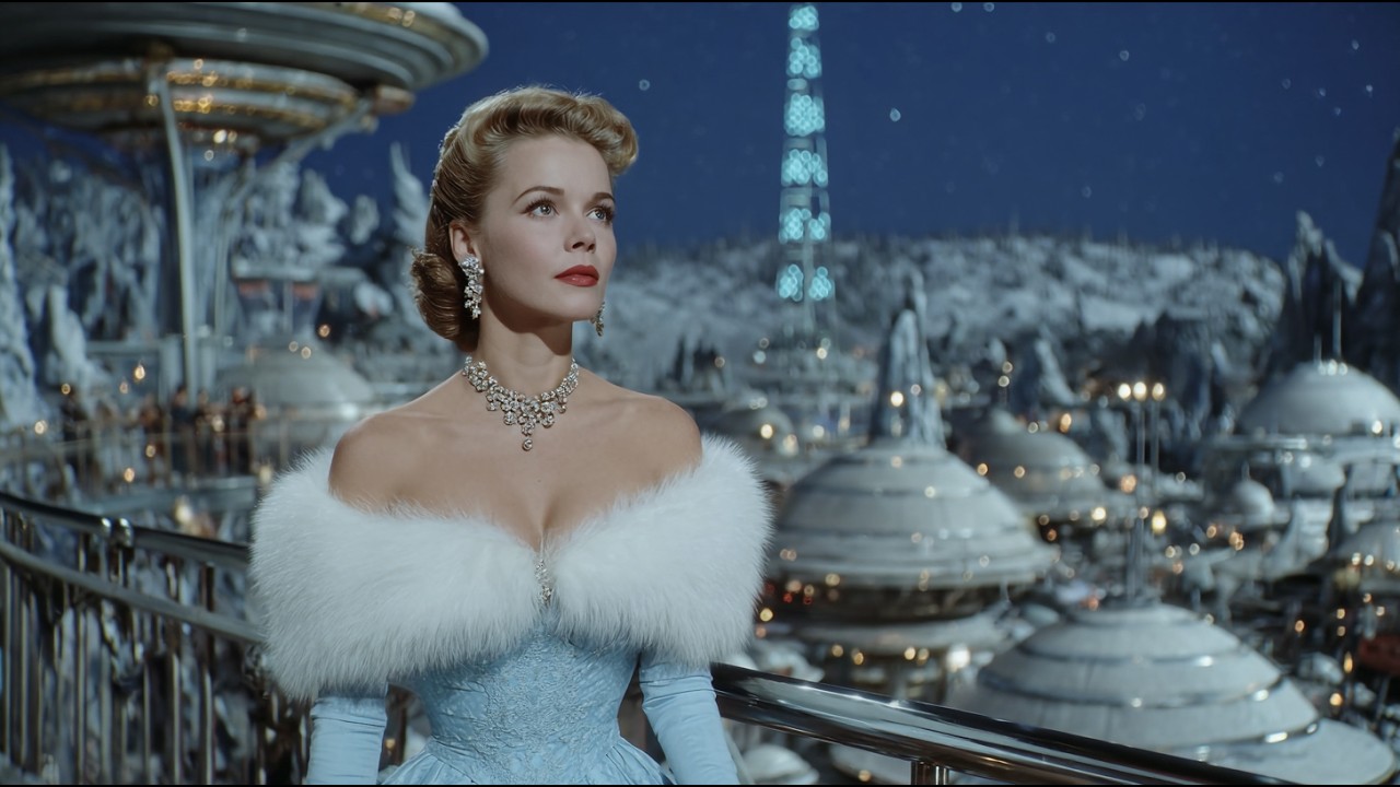 Echoes Through the Silent Sky — A 1950s Cosmic Jazz Dream