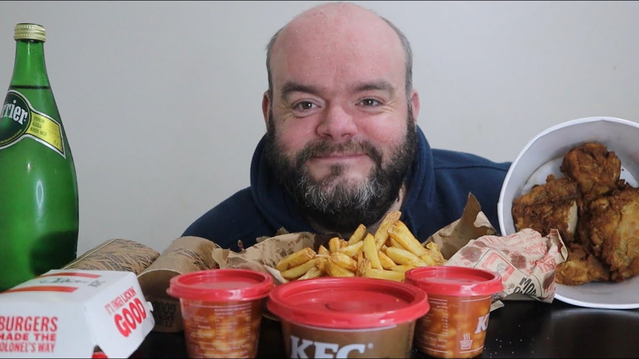 KFC Family Feast Challenge Мукбанг Великобритания