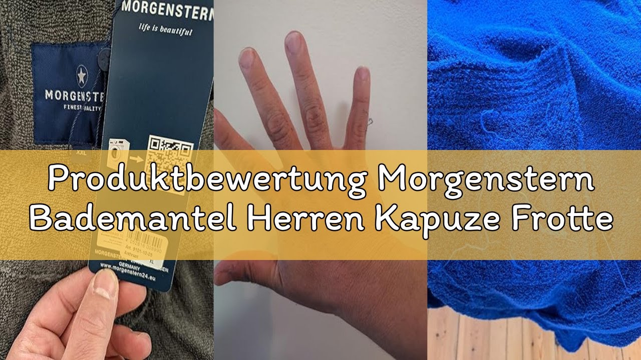 Produktbewertung Morgenstern Bademantel Herren Kapuze Frottee 100% Baumwolle Lang Cadiz Salamanca