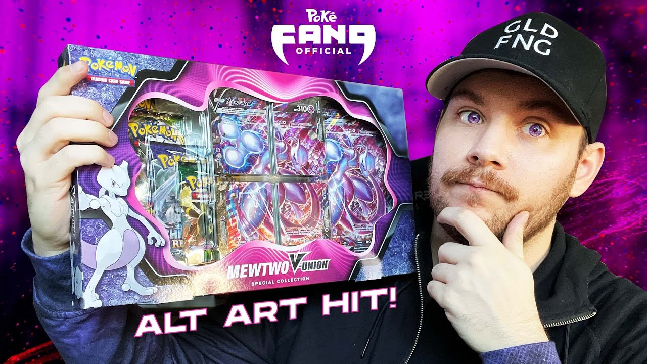 ALT ART Hit! This Mewtwo V-Union box is low-key AMAZING!
