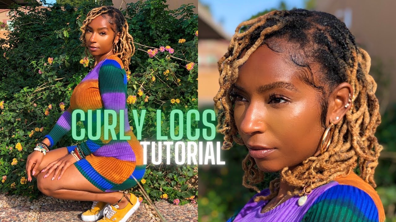 How I Get Curly Locs: Quick & Easy Tutorial & Moisturizing Bleached Locs| iamLindaElaine
