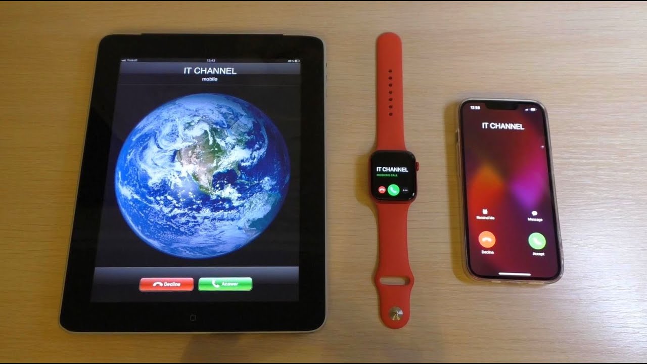 Apple iPad Watch 6 iPhone 13 Incoming Call