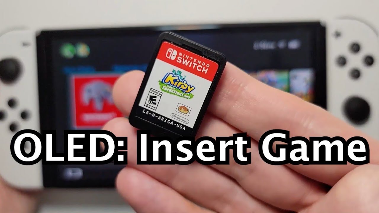 Nintendo Switch OLED: как вставить/извлечь игровую карту