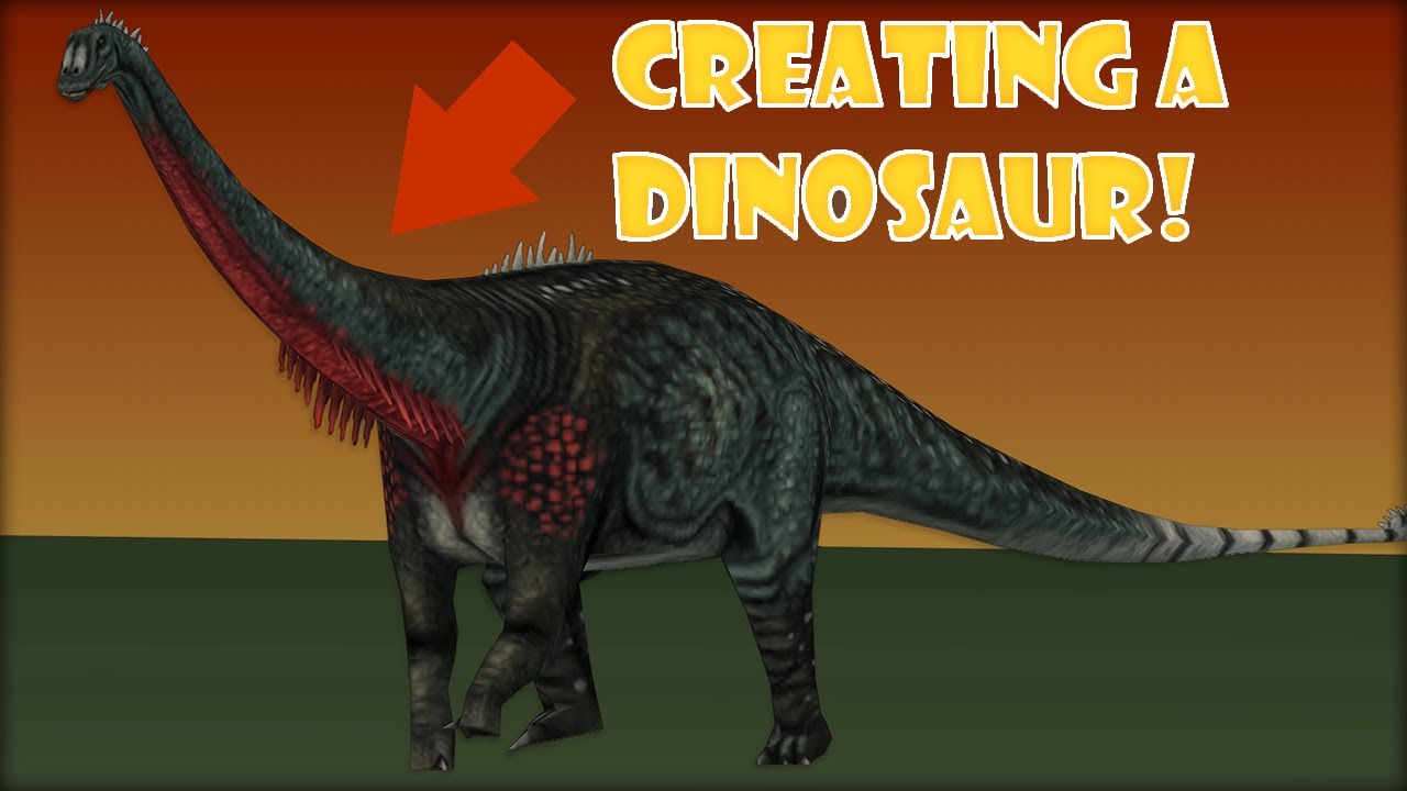 Modeling a 90s Low Poly diplodocus!