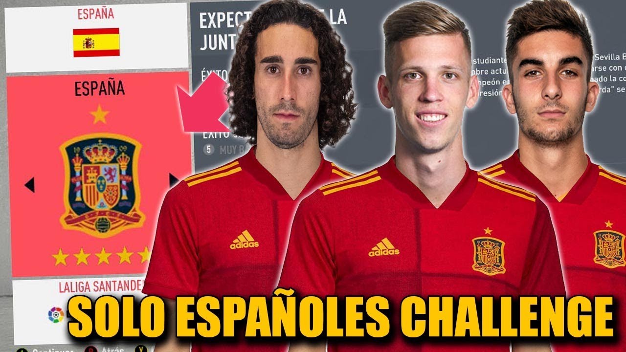 SOLO ESPAÑOLES CHALLENGE - FIFA 20 Modo Carrera Reconstruyendo