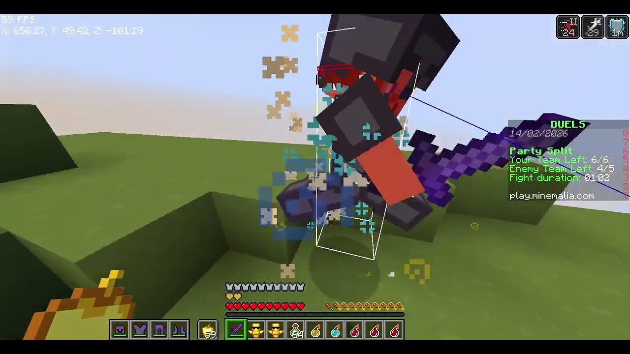 Party fight in Minemalia!