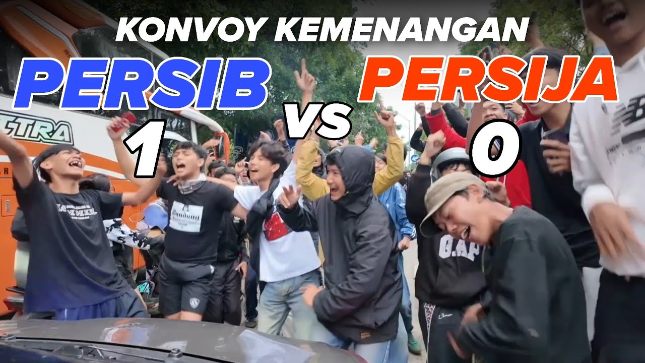 Konvoy Kemenangan Persib vs Persija | El Clasico Indonesia Paling Panas & Dramatis