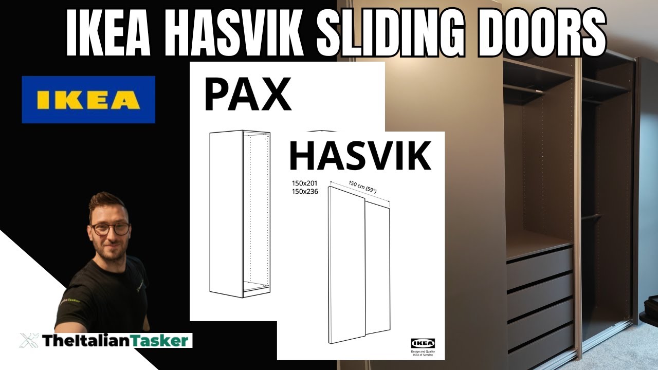 IKEA HASVIK sliding doors Assembly for PAX wardrobe