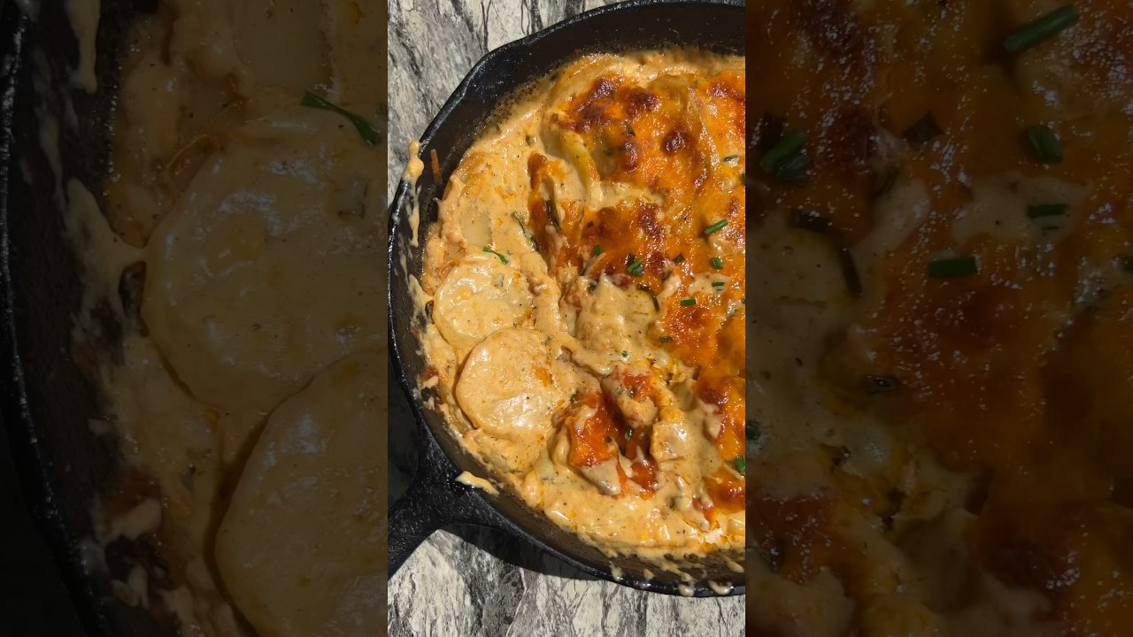 Delicious scalloped potatoes #recipe #easyrecipe #potato #cheese #cooking