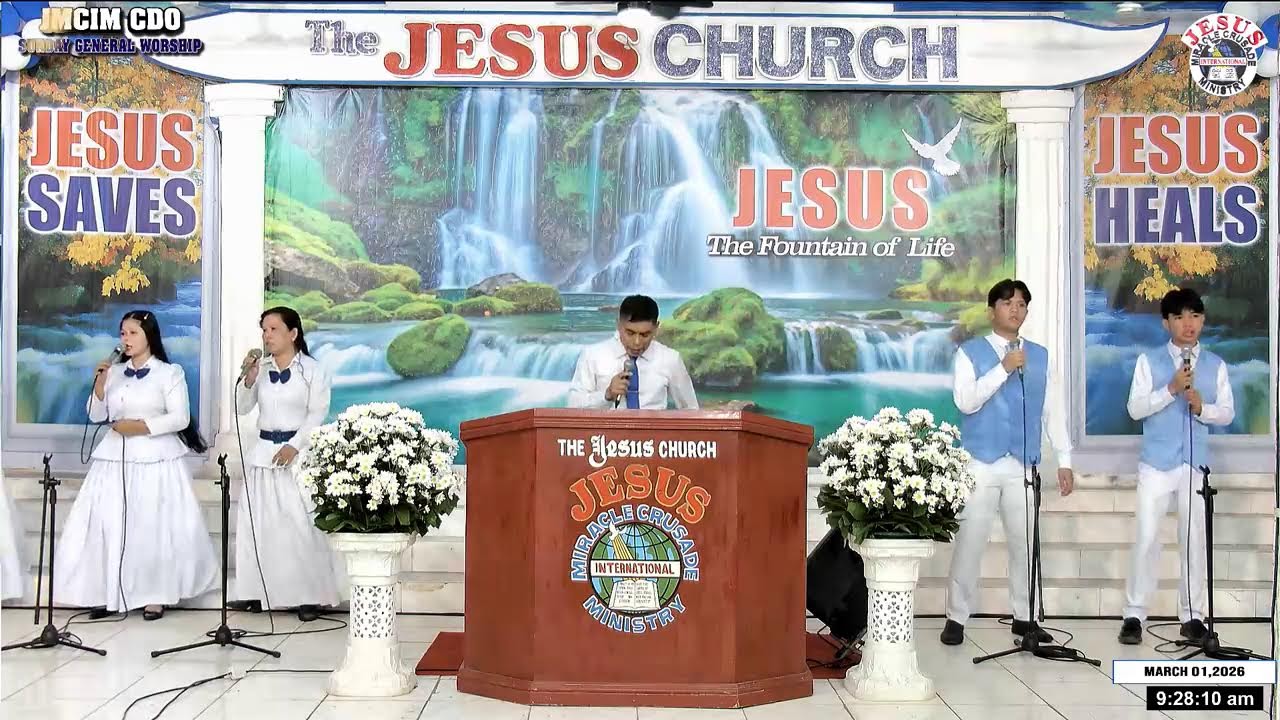 Watch! JMCIM CDO Live Streaming of SUNDAY GENERAL WORSHIP | MARCH 1, 2026 | 8:30 AM TO 3:00 PM |