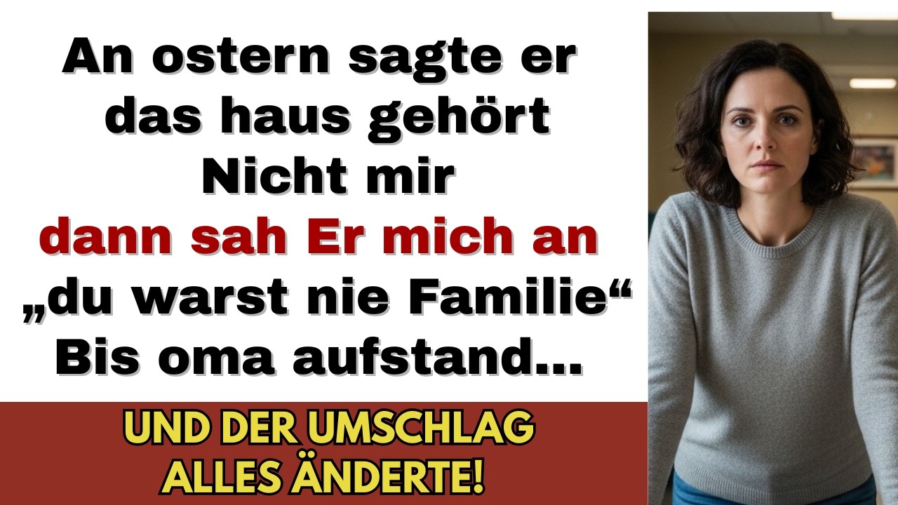 Meine Eltern sagten an Ostern, ich sei nicht ihre echte Tochter – dann kam der Umschlag…