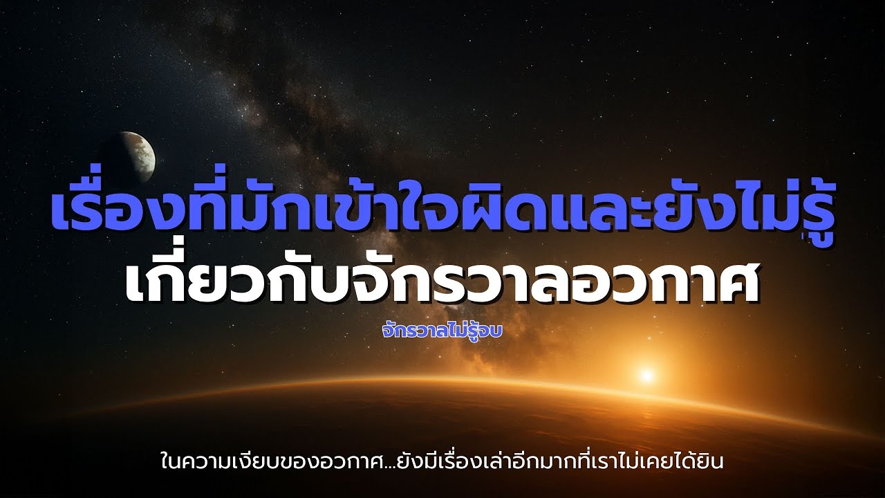 10 เรื่องที่มักจะเข้าใจผิดหรือหลายคนยังไม่รู้เกี่ยวกับจักรวาลอวกาศ | จักรวาลไม่รู้จบ