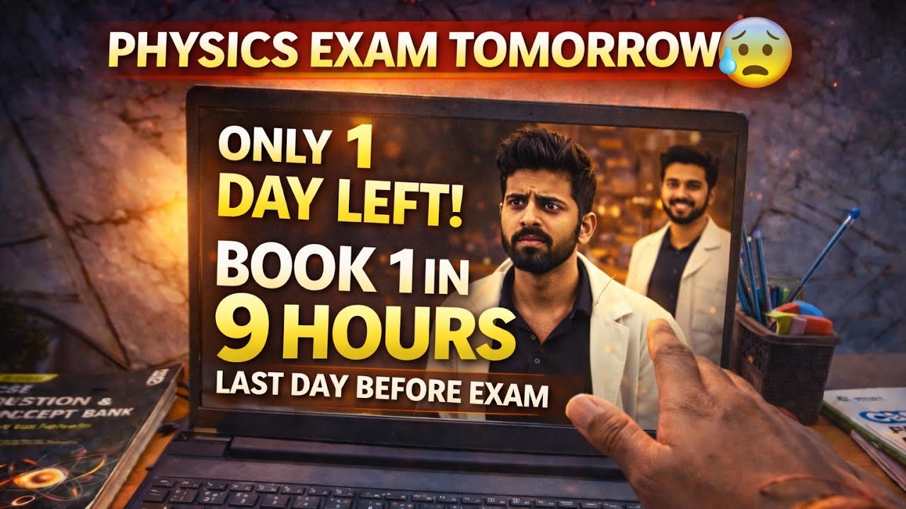 How I Completed Physics Book 1 in Just 9 HOURS 💀 | Class 12 PCM Boards #cbse
