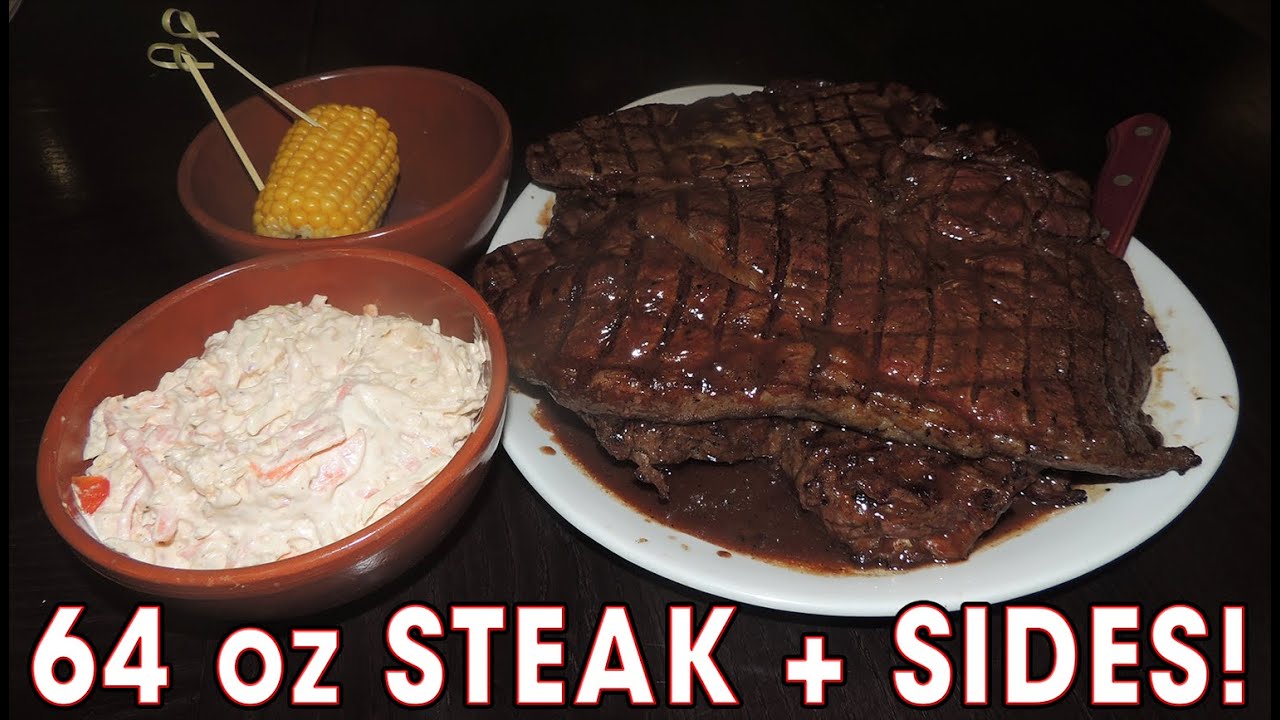 SPUR'S 64oz STEAK CHALLENGE RECORD!!