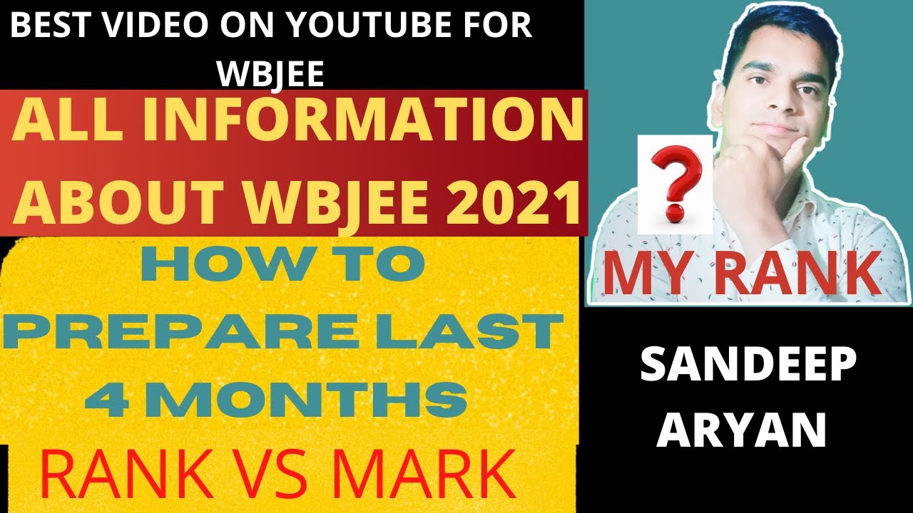 #Wbjee 2021 #Jee2021#JHADAVPURUNIVERSITY #Wbjee 2021 Most Detail video #wbjee RANK VS MARK #MY RANK