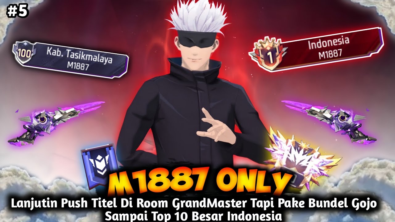 Lanjutin Push Titel Di Room GrandMaster Tapi Pake Bundel Gojo Sampai Top 10 Besar Indonesia M1887