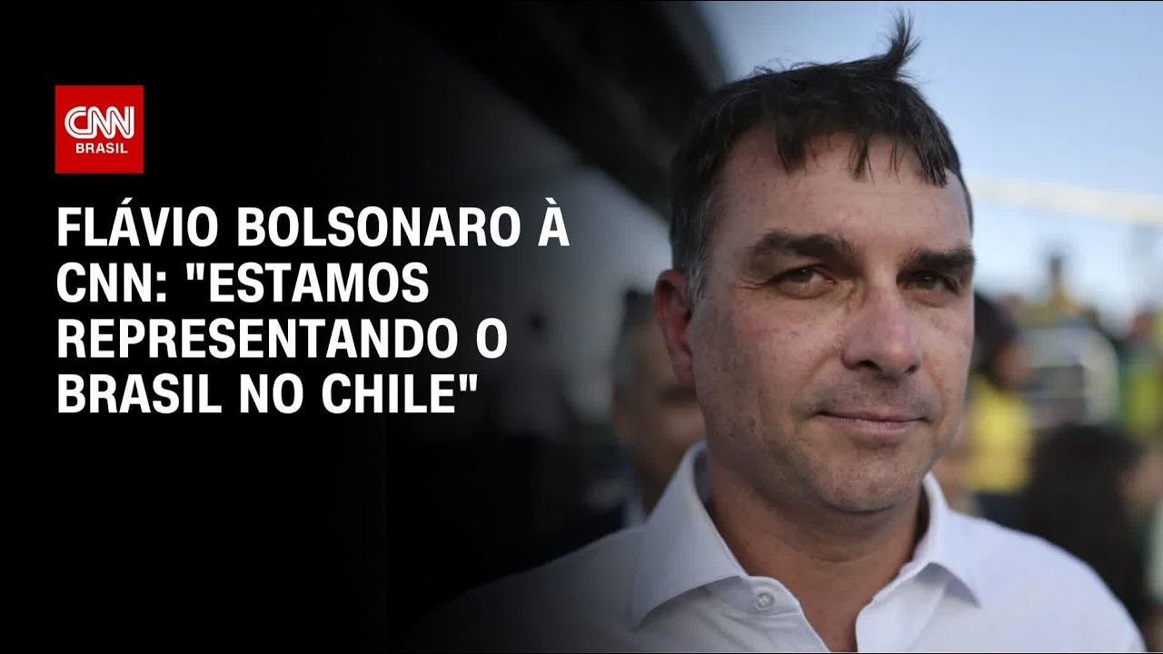 Flávio Bolsonaro diz à CNN representar Brasil no Chile após ausência de Lula | CNN 360º