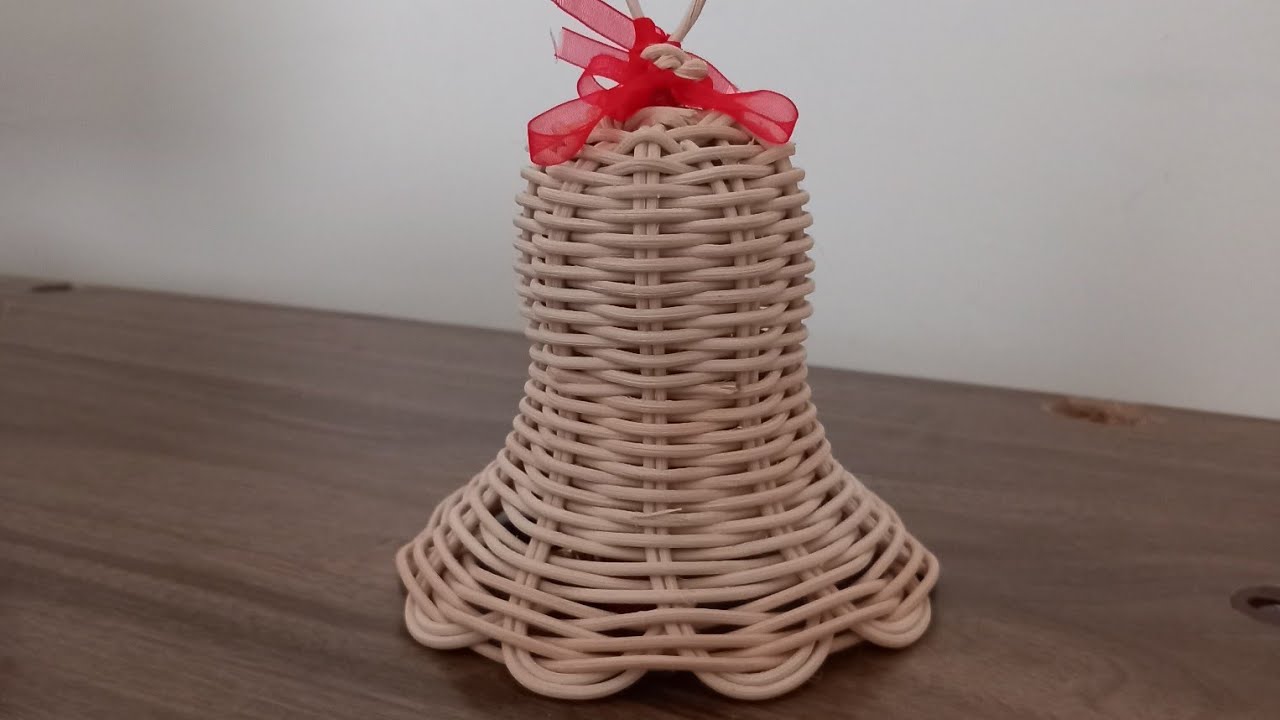 Rattan Bambu ile minyatür çan yapımı🥰🧚‍♀️ Basket weaving 🧚‍♀️Rattan bamboo🧚‍♀️
