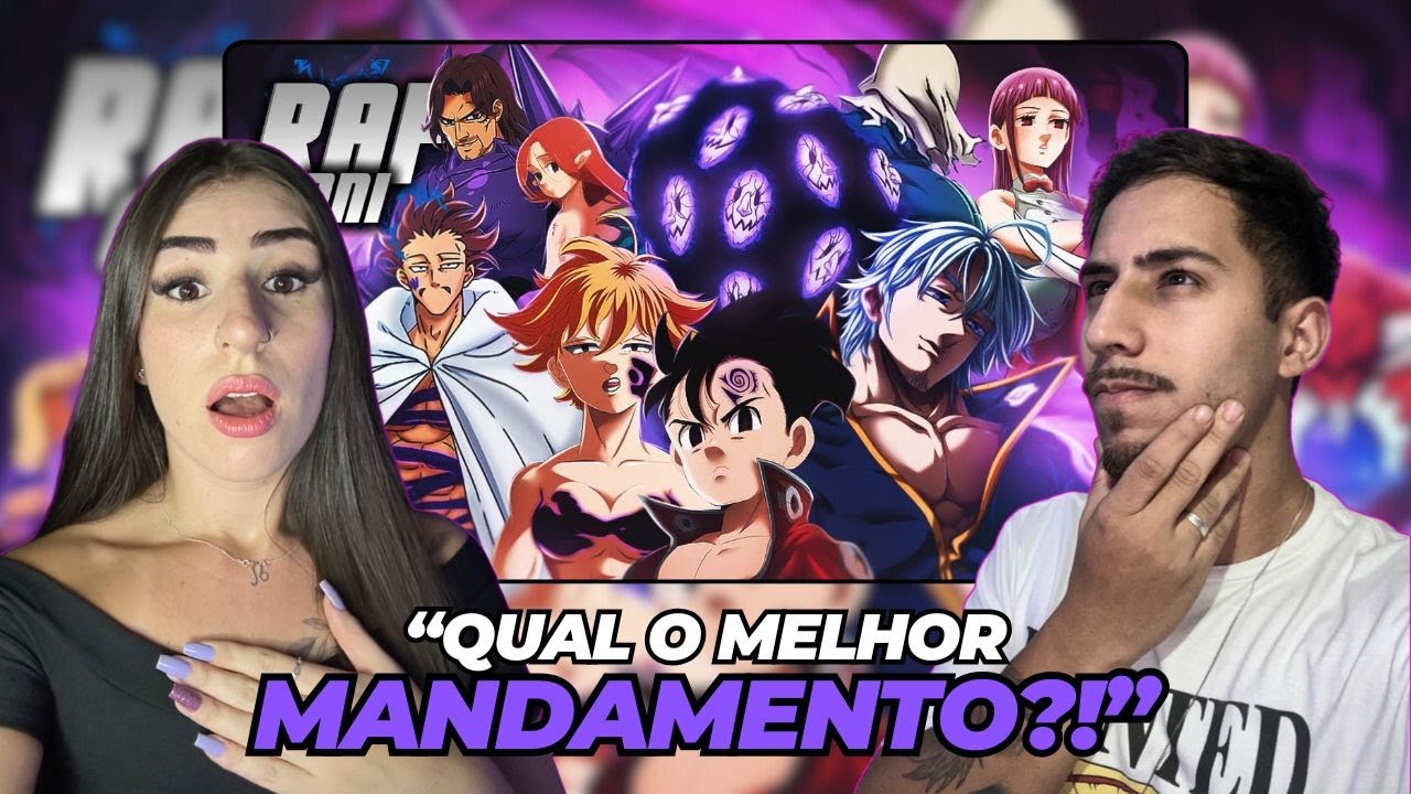 QUAL SEU MANDAMENTO PREFERIDO?! | REAGINDO | Rap dos 10 Mandamentos | 『 Nanatsu no Taizai 』 ANIRAP
