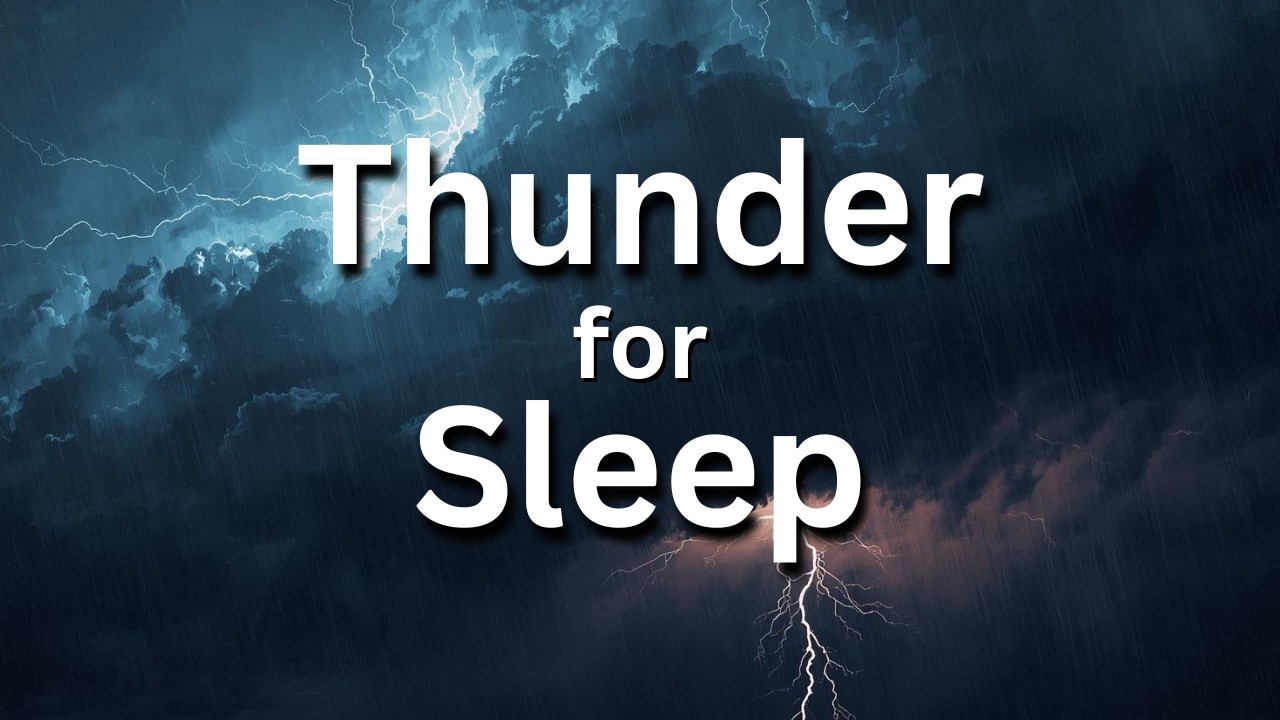 Thunderstorm Sounds for Deep Sleep | Relaxing Rain & Distant Thunder