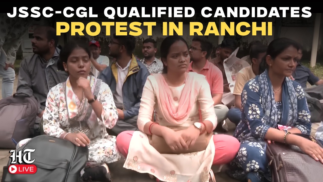 LIVE: JSSC-CGL Qualified Candidates Protest Govt Decision to Cancel Examination | Ranchi