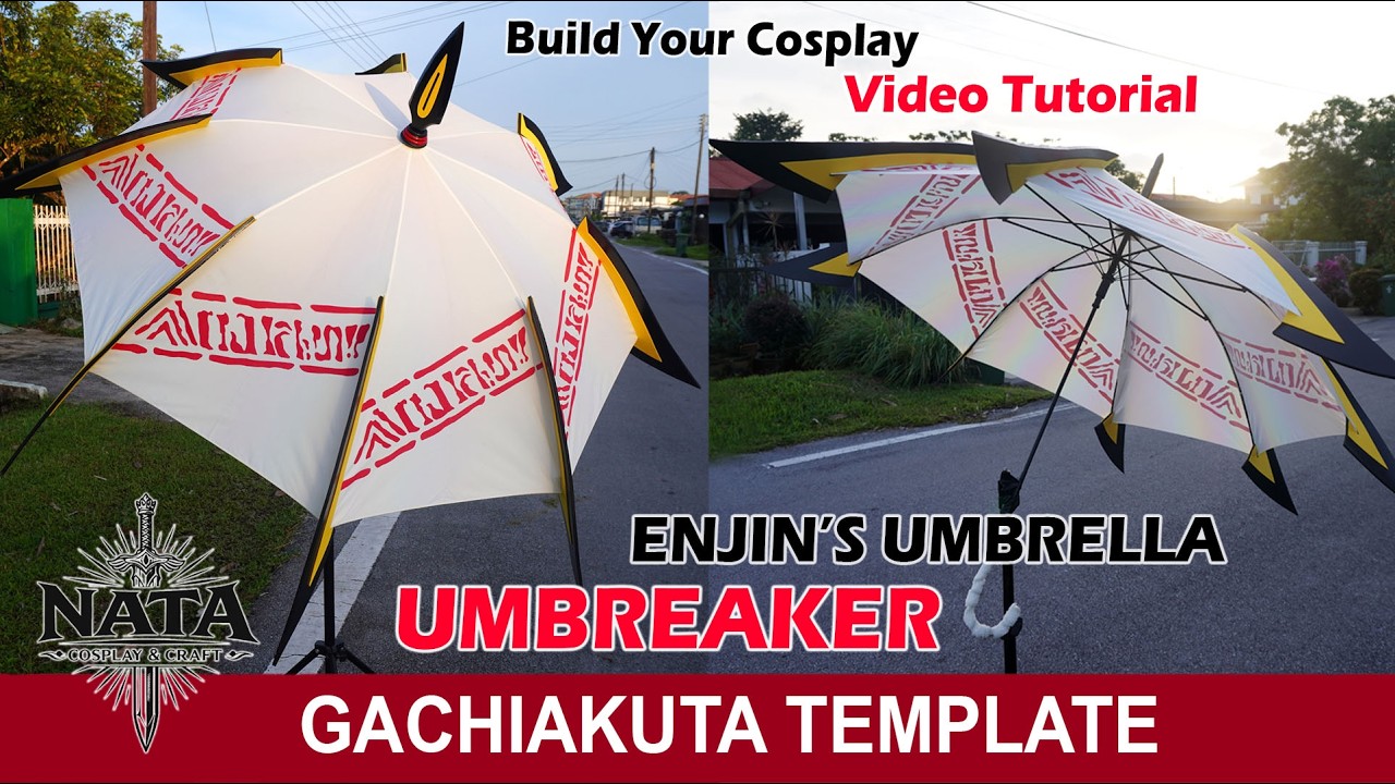 Gachiakuta Enjin Umbrella (Umbreaker) Cosplay Build – EVA Foam Prop Tutorial