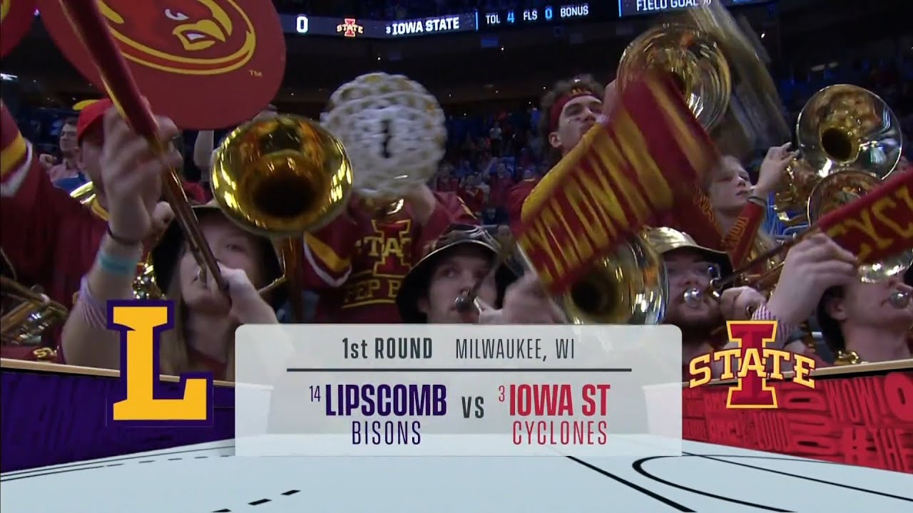 NCAA MBB First Round on TNT intro | Lipscomb vs Iowa State | 3/21/2025