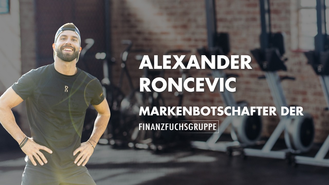 Weltmeister. Weltrekord. Alexander Rončević. Neuer Markenbotschafter der Finanzfuchsgruppe