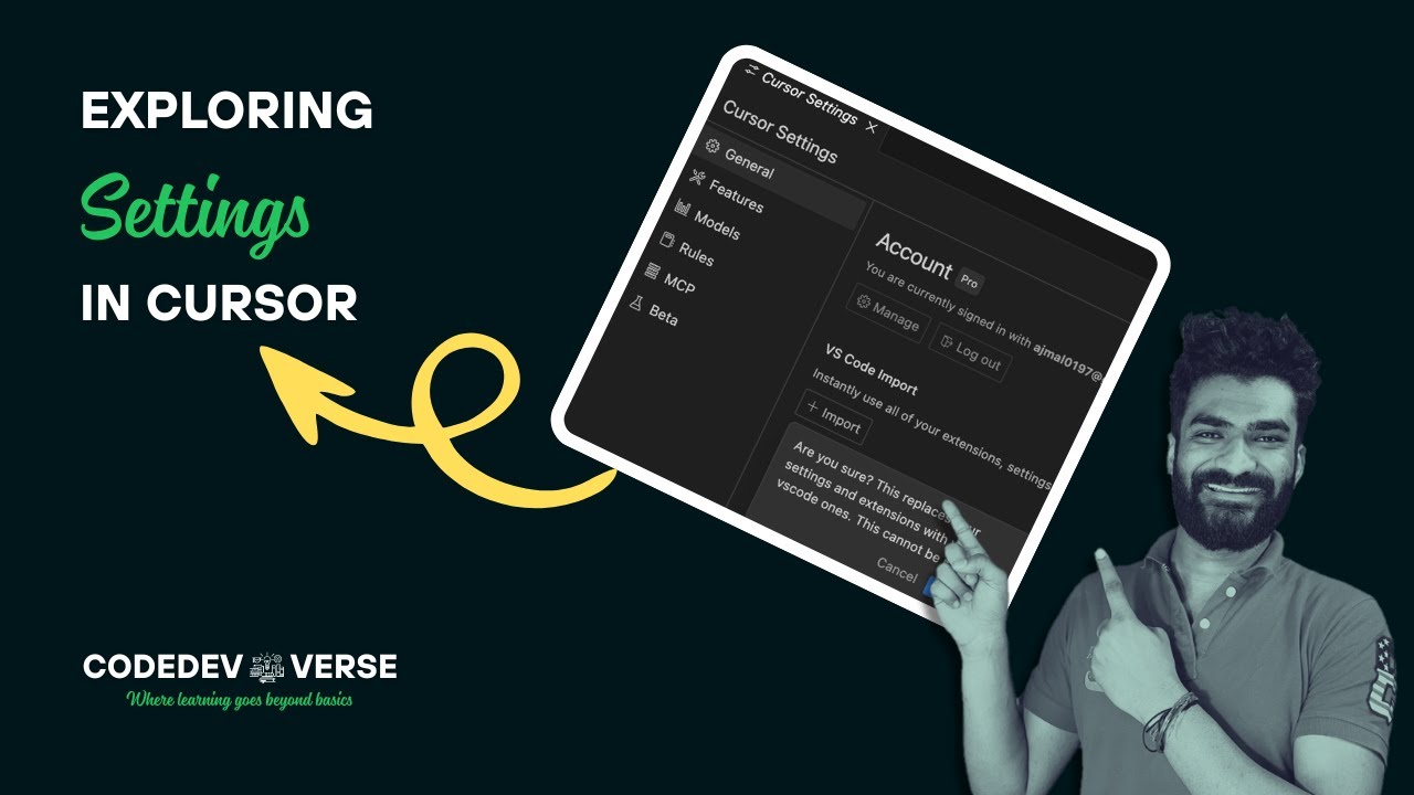 Exploring Settings in Cursor AI | Setup & Configuration Guide (2025) | Cursor Tutorial for Beginners
